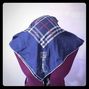 Authentic Vintage Burberrys silk scarf